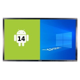 MONITOR INTERATTIVO TOUCH YASHI 75 LY7520 LCD 4K TYPE-C 8GB Ram 128GB Storage ANDROID 14, staffa a muro inclusa