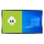 MONITOR INTERATTIVO TOUCH YASHI 75 LY7520 LCD 4K TYPE-C 8GB Ram 128GB Storage ANDROID 14, staffa a muro inclusa