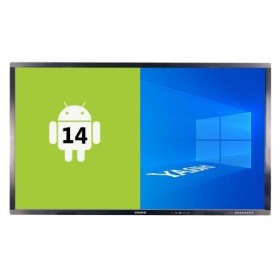 MONITOR INTERATTIVO TOUCH YASHI 98 LY9810 LCD 4K TYPE-C 8GB RAM 128GB Storage ANDROID 14, staffa a muro inclusa