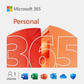 MICROSOFT 365 Personal Italian EuroZone Subscr 1YR Medialess FY25H2 1 utente - 5PC/MAC + 5 SMARTPHONE + 5 TABLET EP2-32448